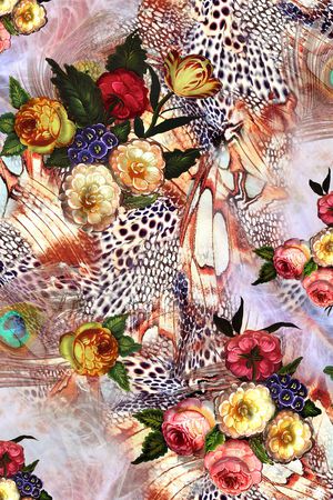 豹纹印花华亿平台图片