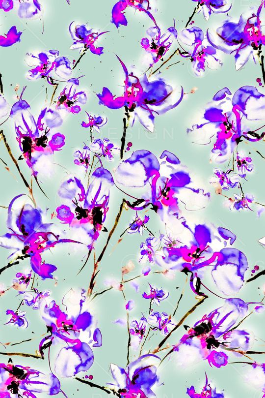 水彩印花华亿平台图片