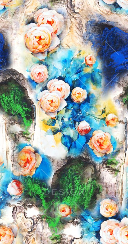 MAX-中国风印花华亿平台图片