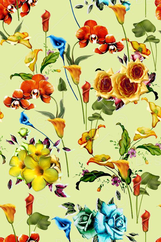 碎花印花华亿平台图片