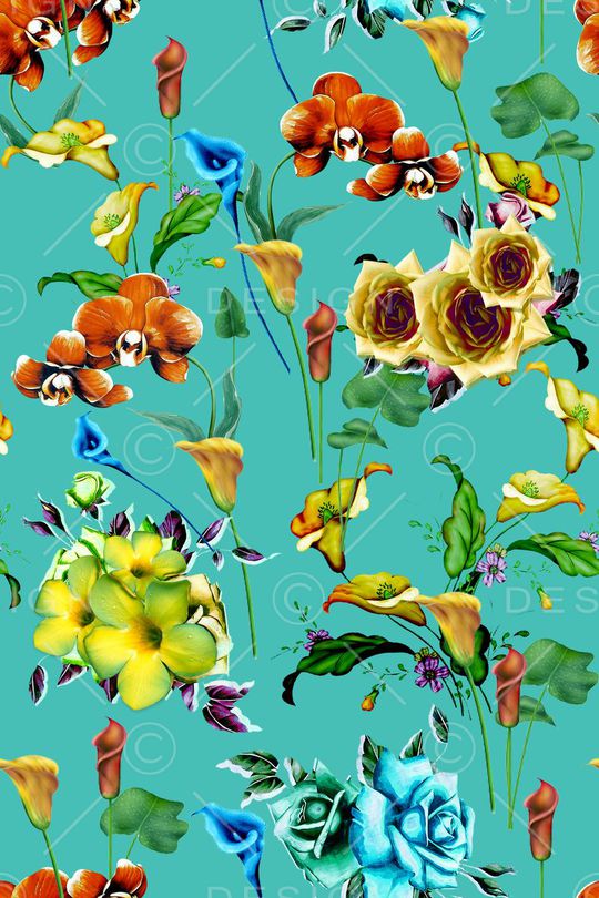 碎花印花华亿平台图片