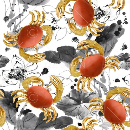 中国画印花华亿平台图片