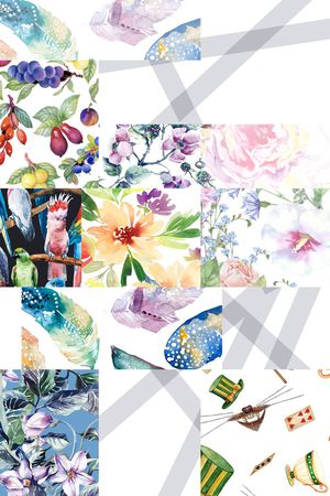 几何印花华亿平台图片