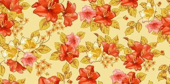 504247-手绘花朵家纺沙发布女装2016春秋