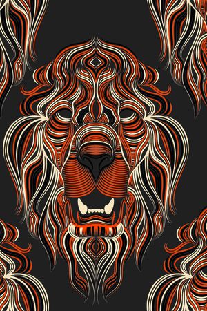 几何线条印花华亿平台图片