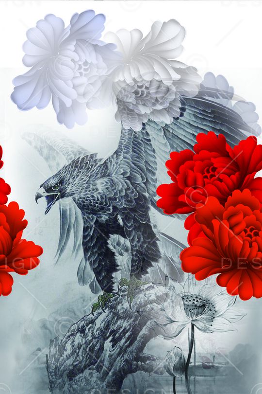 中国风印花华亿平台图片