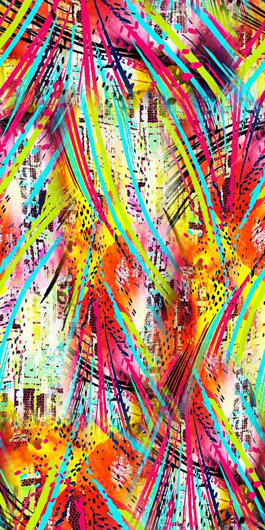 大牌抽象类印花华亿平台图片