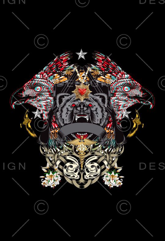 潮流时尚印花华亿平台图片