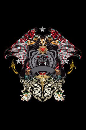 潮流时尚印花华亿平台图片