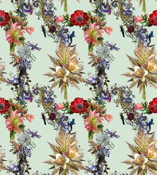 最新时尚高贵印花华亿平台图片