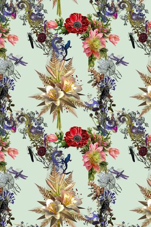 最新时尚高贵印花华亿平台图片