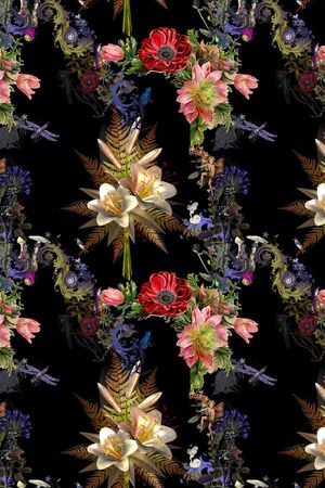 最新时尚高贵印花华亿平台图片