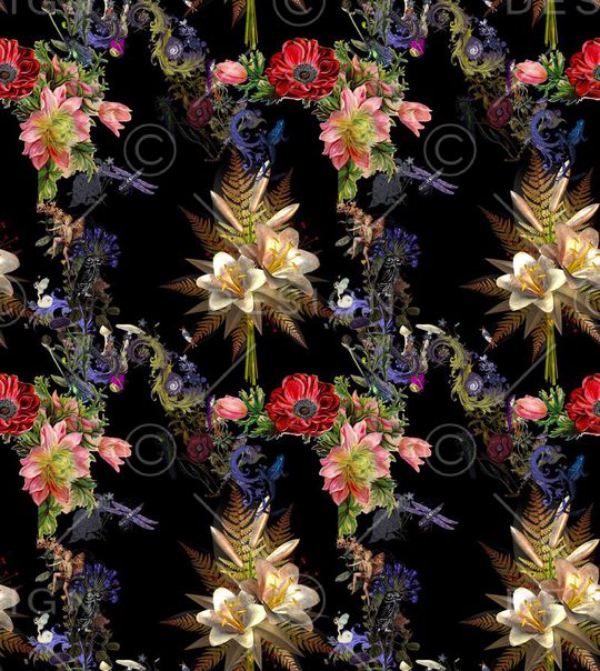 最新时尚高贵印花华亿平台图片