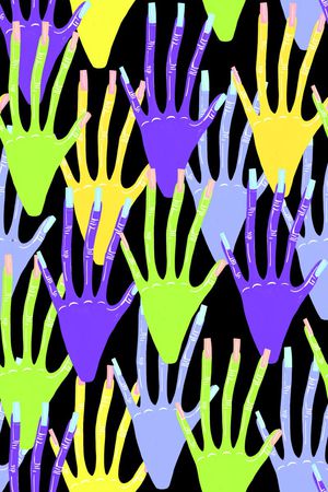 手绘印花华亿平台图片