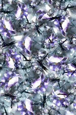 男装花卉印花华亿平台图片