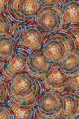 复古印花华亿平台图片