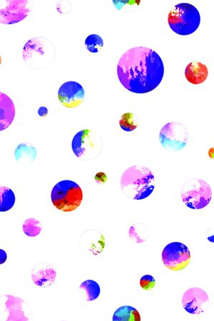 彩色圆印花华亿平台图片