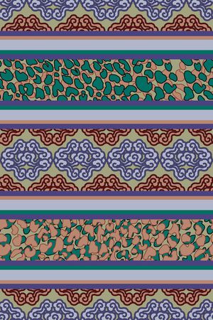 复古印花华亿平台图片