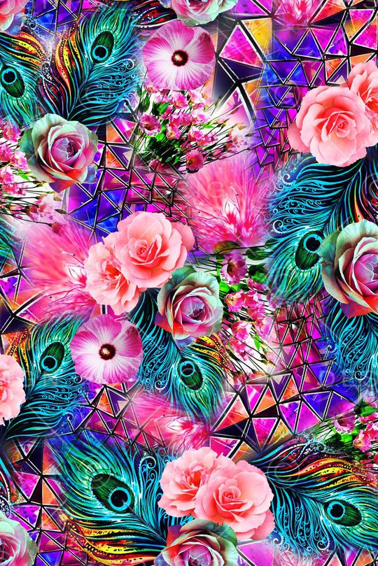 羽毛印花华亿平台图片