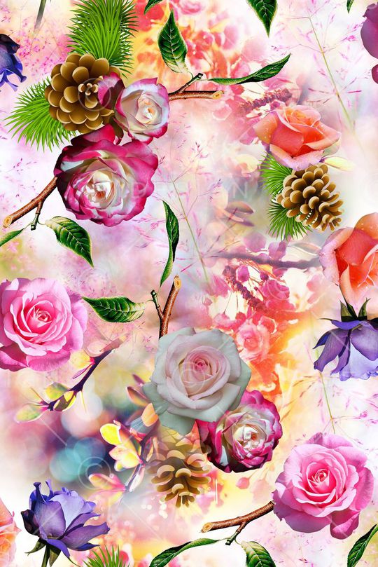 清新印花华亿平台图片