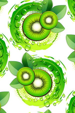 猕猴桃切面印花华亿平台图片