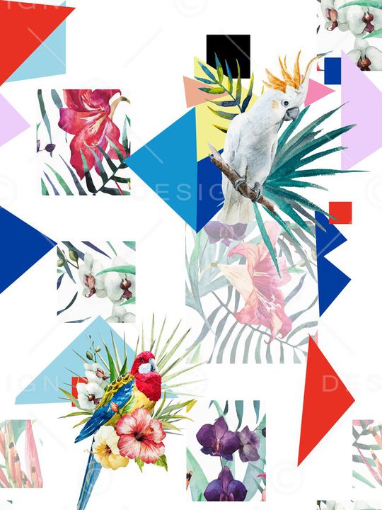 几何印花华亿平台图片