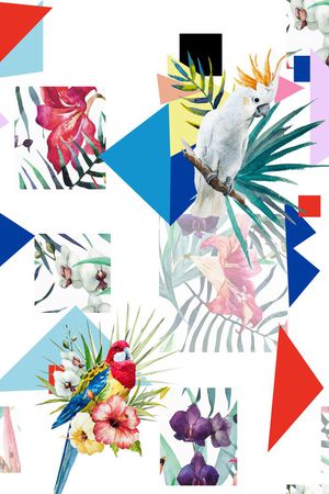 几何印花华亿平台图片