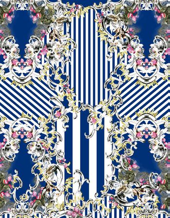 504568-欧美风时尚条纹定位面料华亿平台