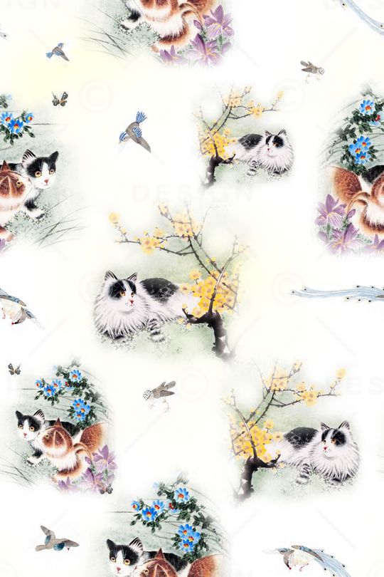 中国风印花华亿平台图片