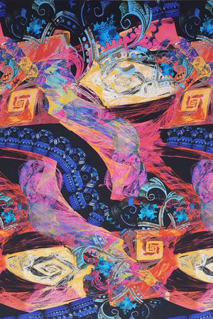 抽象印花华亿平台图片