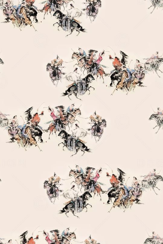 中国风印花华亿平台图片