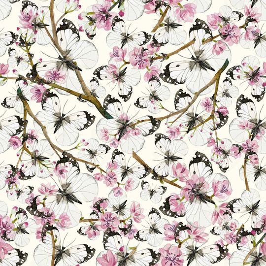 桃花枝印花华亿平台图片