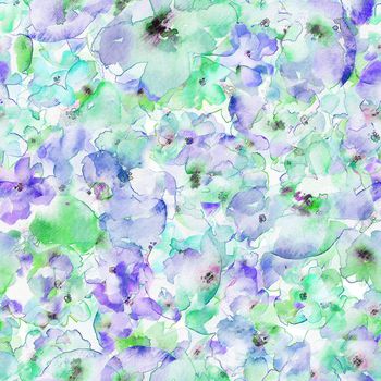 504852-水墨水彩花卉勾线勾勒花卉手绘效果油