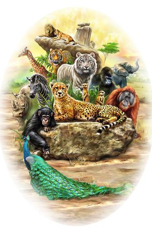 非洲大草原印花华亿平台图片