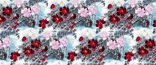 中国风印花华亿平台图片