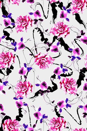 中国风印花华亿平台图片