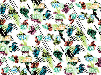 505278-原创大牌花卉几何条纹肌理华亿平台