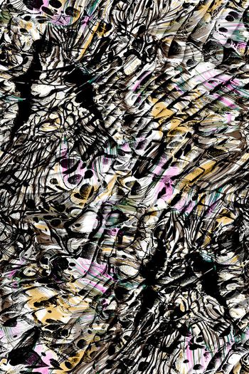 505282-炫彩抽象肌理女士大牌女装 女士衬衫