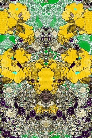 复古怀旧印花华亿平台图片