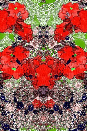 复古怀旧印花华亿平台图片