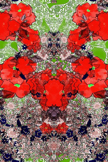 505293-复古时尚浪漫欧美风改版著名建筑物花