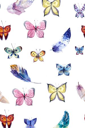 蝴蝶印花华亿平台图片