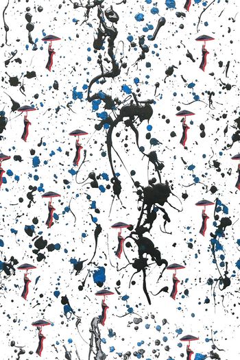 505389-撑伞的爵士小人