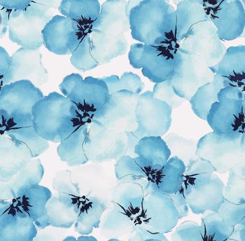 水墨桃花印花华亿平台图片