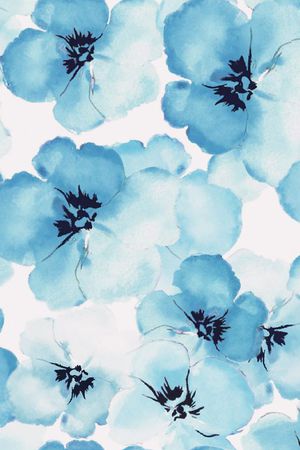 水墨桃花印花华亿平台图片