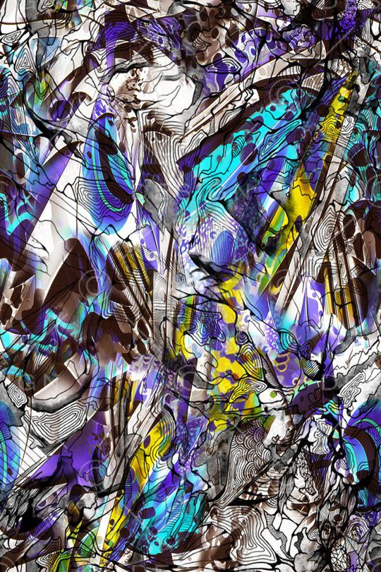 抽象印花华亿平台图片