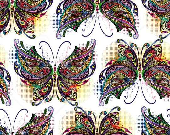 传统彩绘印花华亿平台图片