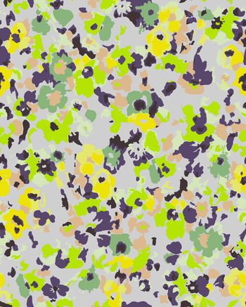 抽像花卉印花华亿平台图片