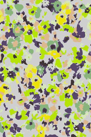 抽像花卉印花华亿平台图片