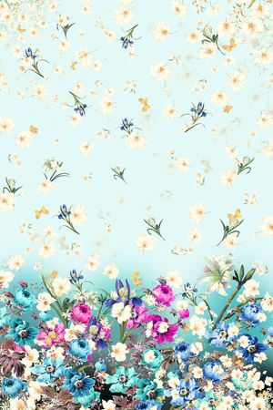 蝴蝶印花华亿平台图片